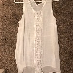Maternity crochet summer tank